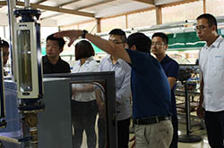 领导为客户讲解