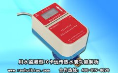 用水监测型IC卡远传热水表功能解析