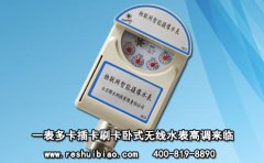 一表多卡插卡刷卡卧式无线水表高调来临
