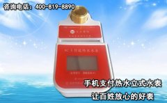 手机支付热水立式水表 让百姓放心的好表