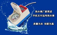 热水表厂家简述手机支付远传热水表
